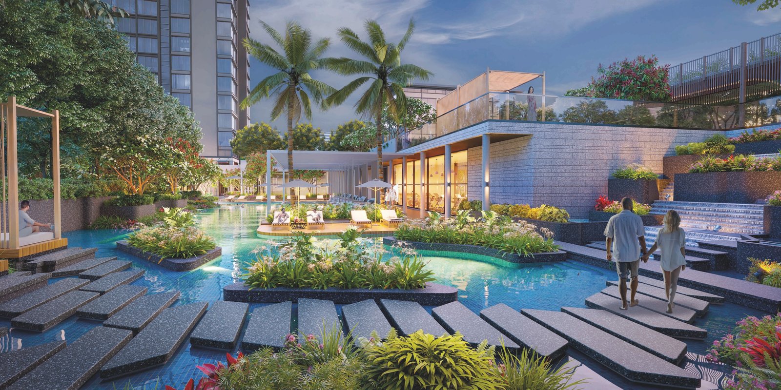 Lagoon Pool Rustomjee Crown